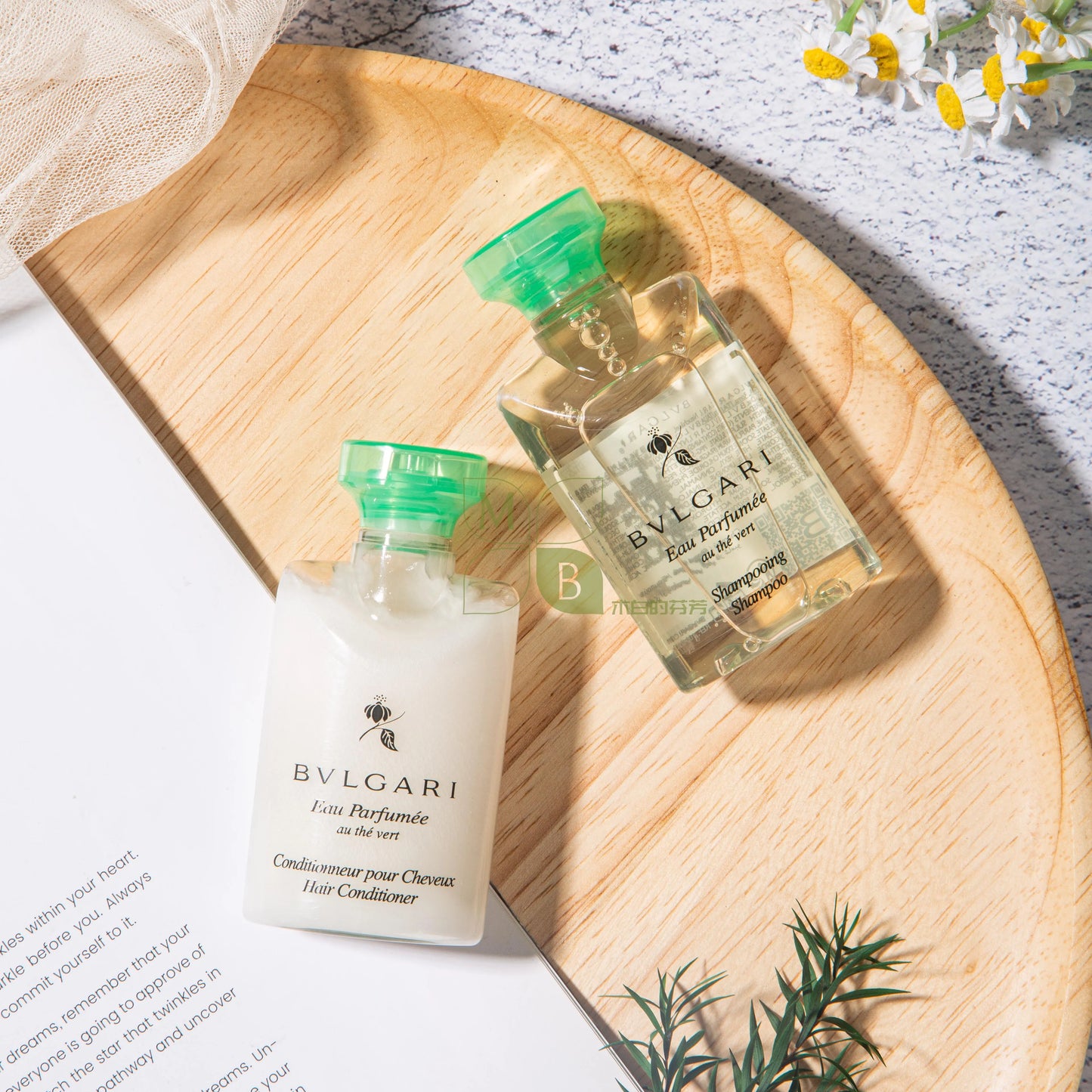 BVLGARI Shampoo & Conditioner & Body Lotion & Shower Gel & Soap Green Tea 40ml