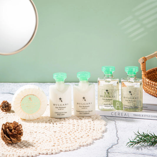 BVLGARI Shampoo & Conditioner & Body Lotion & Shower Gel & Soap Green Tea 40ml