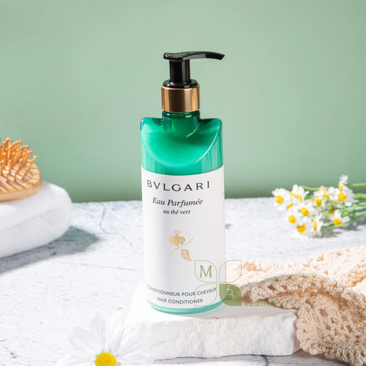 one bottle of bvlgari green tea conditioner.