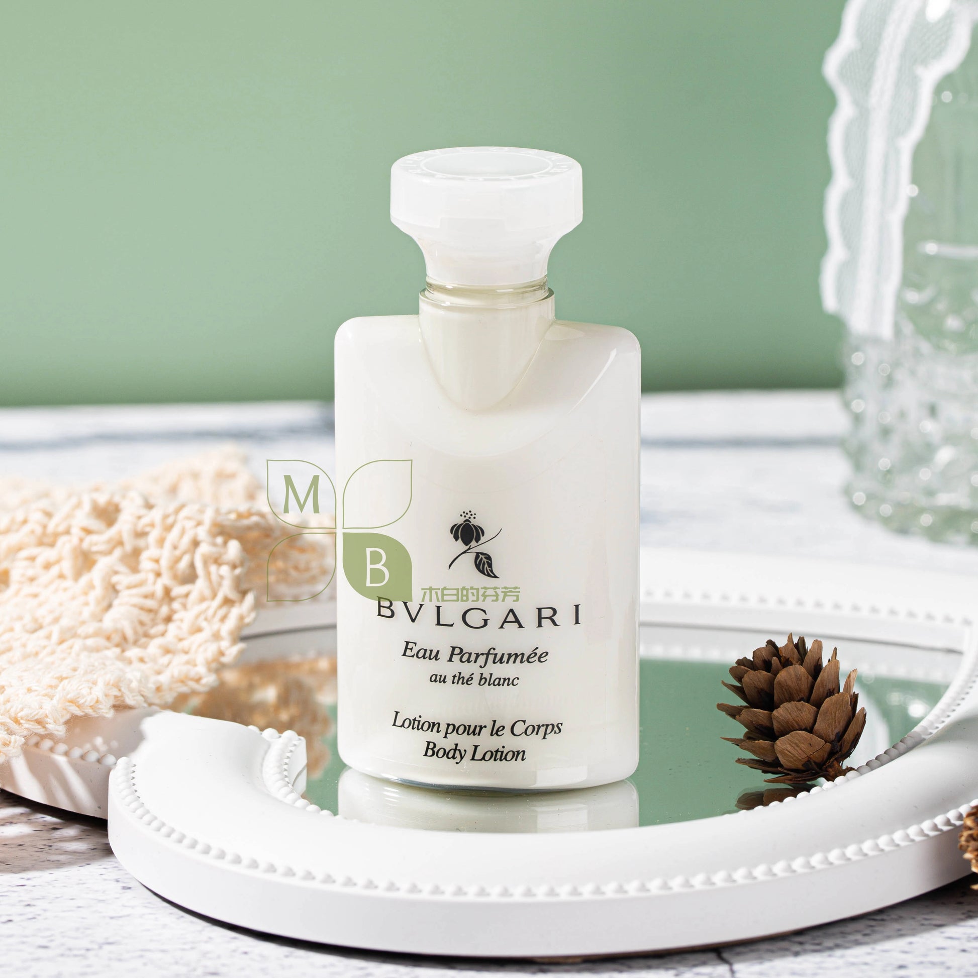 BVLGARI Body Lotion White Tea Set of 4 40ml Each
