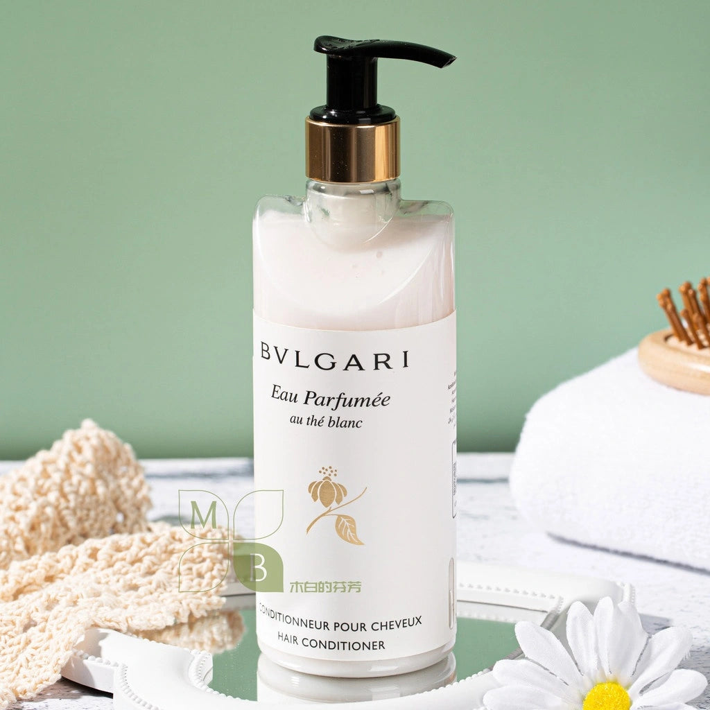 one bottle of bvlgari hair conditioner.