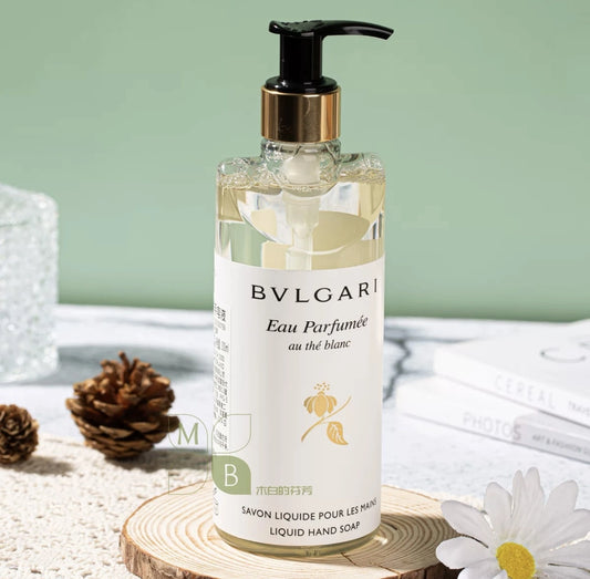 one bottle of bvlgari hand wash.