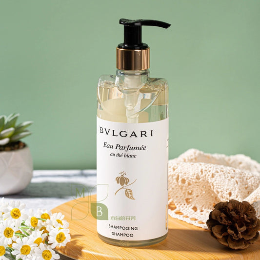 one bottle of bvlgari shampoo.