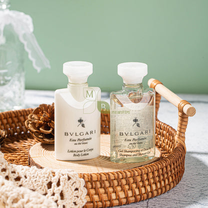BVLGARI Shampoo & Conditioner & Body Lotion & Shower Gel White Tea 40ML